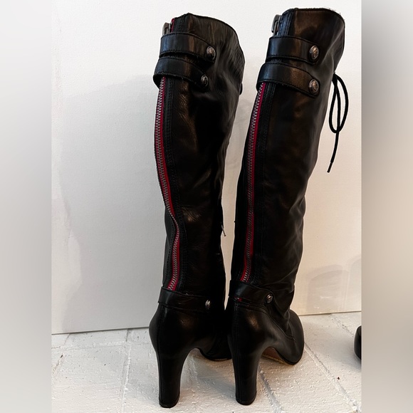 Sam Edelman Knee High Lace Up Boots - Picture 2 of 14